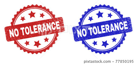 NO TOLERANCE Rosette Stamps Using Scratched Style NO TOLERANCE Rosette Stamps Using Scratched Style 77850195