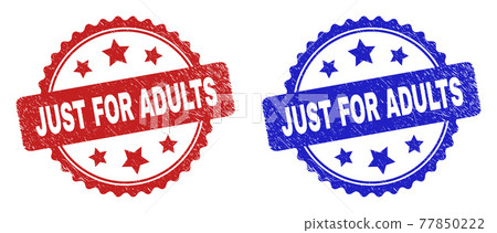 JUST FOR ADULTS Rosette Stamps with Corroded Style JUST FOR ADULTS Rosette Stamps with Corroded Style 77850222