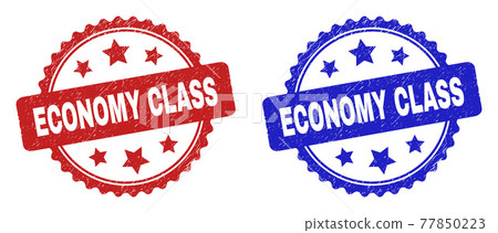 ECONOMY CLASS Rosette Stamps Using Scratched Surface 77850223