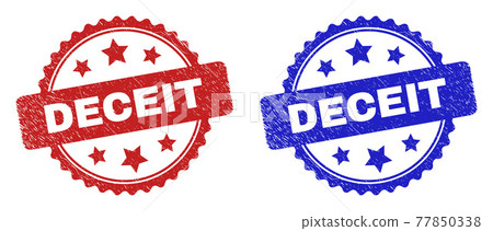 DECEIT Rosette Stamps Using Distress Texture 77850338
