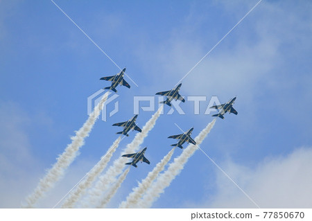 Blue Impulse at Chitose Air Base Festival Blue Impulse at Chitose Air Base Festival 77850670