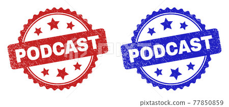 PODCAST Rosette Seals with Rubber Texture 77850859