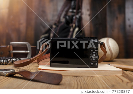 mirrorless camera with leather strap mirrorless camera with leather strap 77850877