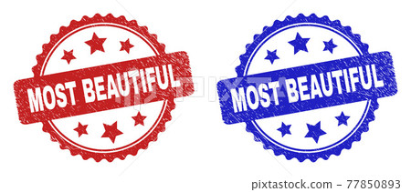 MOST BEAUTIFUL Rosette Seals with Grunge Style MOST BEAUTIFUL Rosette Seals with Grunge Style 77850893
