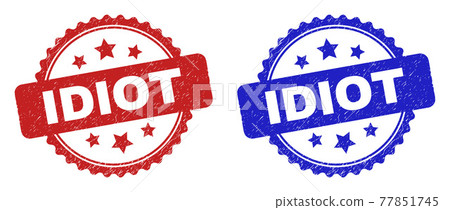 IDIOT Rosette Stamps with Corroded Surface IDIOT Rosette Stamps with Corroded Surface 77851745
