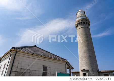 山口縣下關市角島燈塔公園和燈塔 77852715