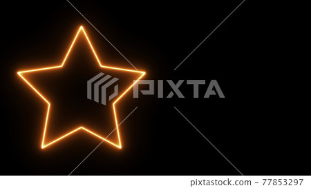 Star star neon glowing black background CG background wallpaper 77853297