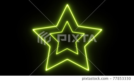Star star neon glowing black background CG background wallpaper 77853330
