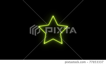 Star star neon glowing black background CG background wallpaper 77853337