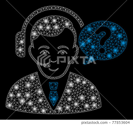 Glowing Mesh 2D Support Manager with Flash Spots 77853604