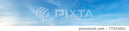 Panorama sky with cloud on a sunny day. 77854061