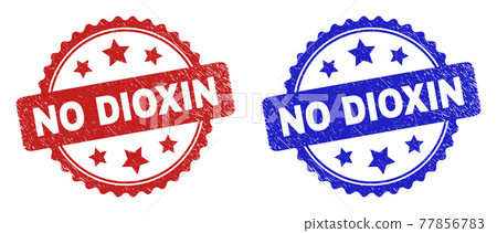 NO DIOXIN Rosette Seals Using Corroded Texture NO DIOXIN Rosette Seals Using Corroded Texture 77856783