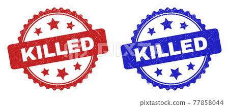 KILLED Rosette Stamps Using Corroded Style KILLED Rosette Stamps Using Corroded Style 77858044
