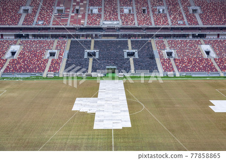 Big sports arena of the Olympic complex Luzhniki in Moscow, Russia 77858865