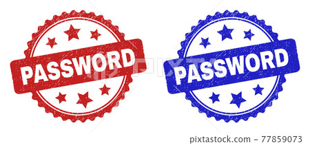 PASSWORD Rosette Stamp Seals with Unclean Style PASSWORD Rosette Stamp Seals with Unclean Style 77859073