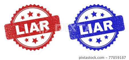 LIAR Rosette Watermarks with Scratched Surface LIAR Rosette Watermarks with Scratched Surface 77859187