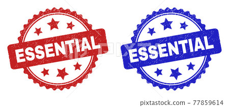 ESSENTIAL Rosette Stamps with Unclean Texture 77859614
