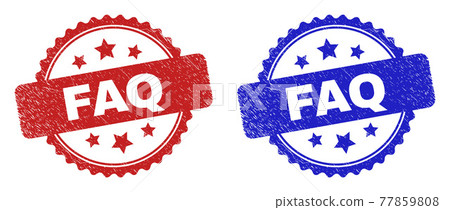 FAQ Rosette Stamp Seals Using Corroded Texture 77859808
