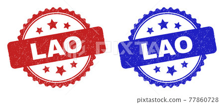 LAO Rosette Seals with Distress Texture 77860728