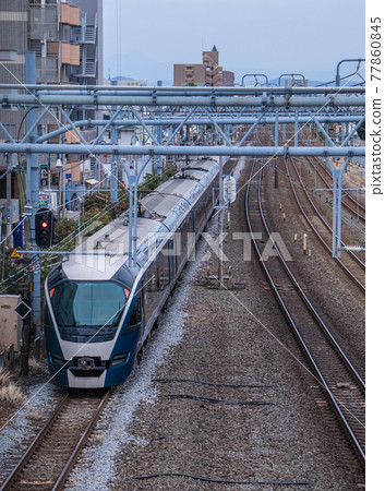 Limited express passing through Tsujido station Limited express passing through Tsujido station 77860845