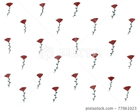 Hand-painted bright red flowers and white background Hand-painted bright red flowers and white background 77861023