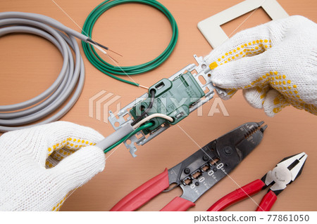 Electrical work Wiring work for air conditioner outlet Electrical work Wiring work for air conditioner outlet 77861050