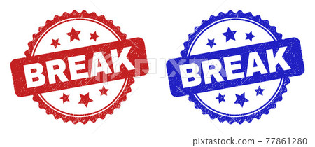 BREAK Rosette Stamps Using Corroded Surface BREAK Rosette Stamps Using Corroded Surface 77861280