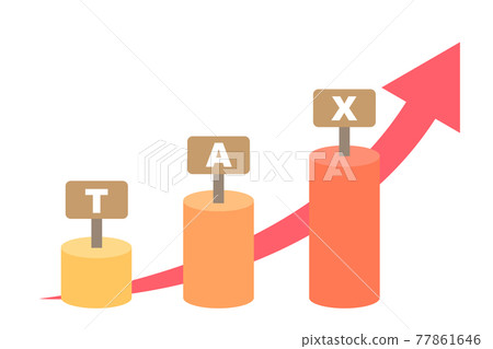 Image of tax increase Vector illustration Image of tax increase Vector illustration 77861646