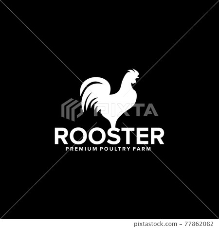 Rooster icon logo design template Rooster icon logo design template 77862082
