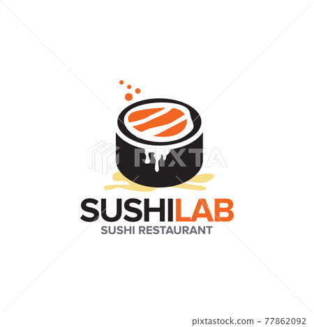 Sushi lab logo design template Sushi lab logo design template 77862092