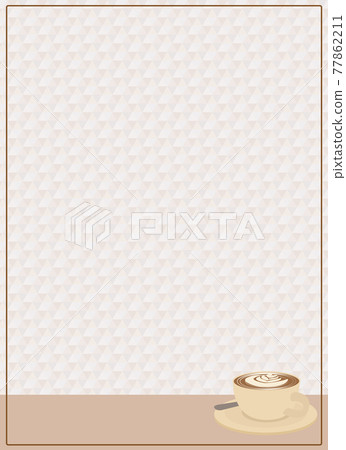 Cappuccino mug background message 77862211