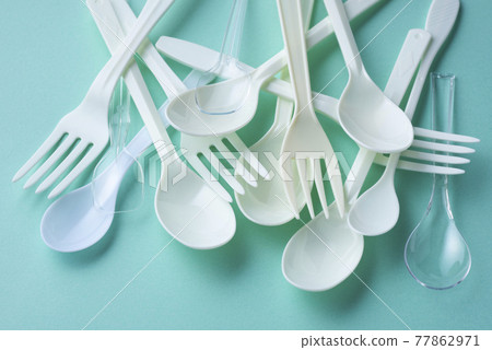 Disposable plastic spoon / fork Disposable plastic spoon / fork 77862971