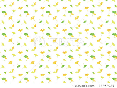 Dancing ginkgo leaves. Watercolor illustration background material A4, A3 ratio (white background) Dancing ginkgo leaves. Watercolor illustration background material A4, A3 ratio (white background) 77862985