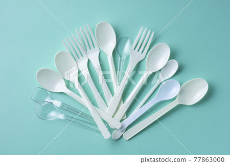 Disposable plastic spoon / fork Disposable plastic spoon / fork 77863000