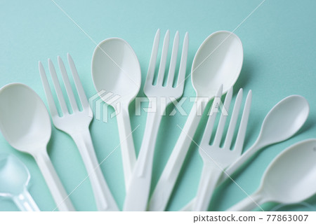 Disposable plastic spoon / fork Disposable plastic spoon / fork 77863007