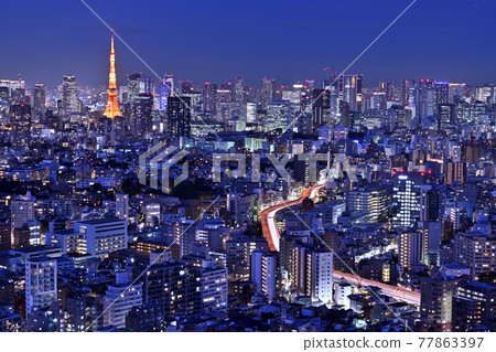 Tokyo Tower night view Tokyo Tower night view 77863397