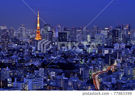 Tokyo Tower night view Tokyo Tower night view 77863399