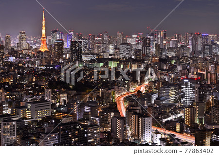 Tokyo Tower night view Tokyo Tower night view 77863402