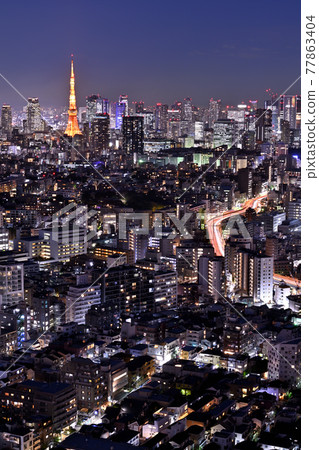 Tokyo Tower night view Tokyo Tower night view 77863404