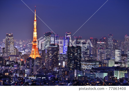 東京鐵塔夜景 77863408