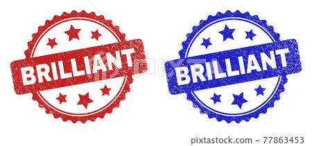 BRILLIANT Rosette Stamp Seals with Corroded Texture BRILLIANT Rosette Stamp Seals with Corroded Texture 77863453