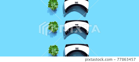 Virtual reality headset pattern with shadow Virtual reality headset pattern with shadow 77863457