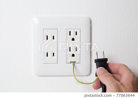 Work to connect the ground wire of the plug to the ground terminal of the outlet 77863644