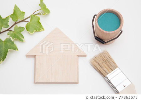 房屋外牆重新粉刷工作的圖像 房屋外牆重新粉刷工作的圖像 77863673