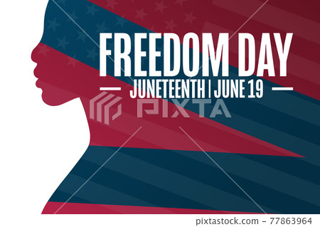 Juneteenth. Freedom Day. June 19. Holiday concept. Template for background, banner, card, poster 77863964