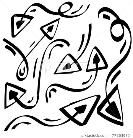Set of different arrows for web design. 77863973