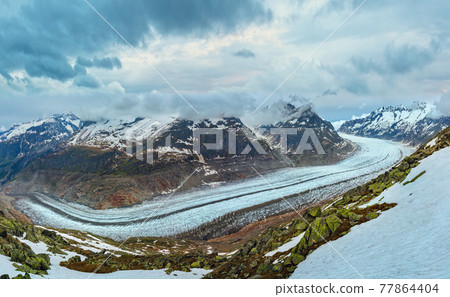 Aletsch Glacier, Switzerland, Alps 77864404