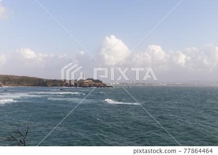 從大島看到的東尋坊 從大島看到的東尋坊 77864464