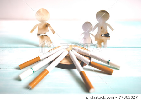 Quit smoking for life on World no Tobacco day concept. World no tobacco day. 77865027