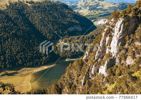 Beautiful landscape which you can experience in the alps in Switzerland Beautiful landscape which you can experience in the alps in Switzerland 77866817